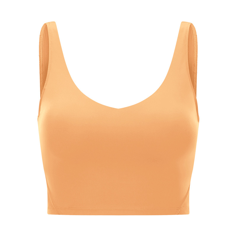 U-neckline Sexy Solid Color Sports Bras S2054