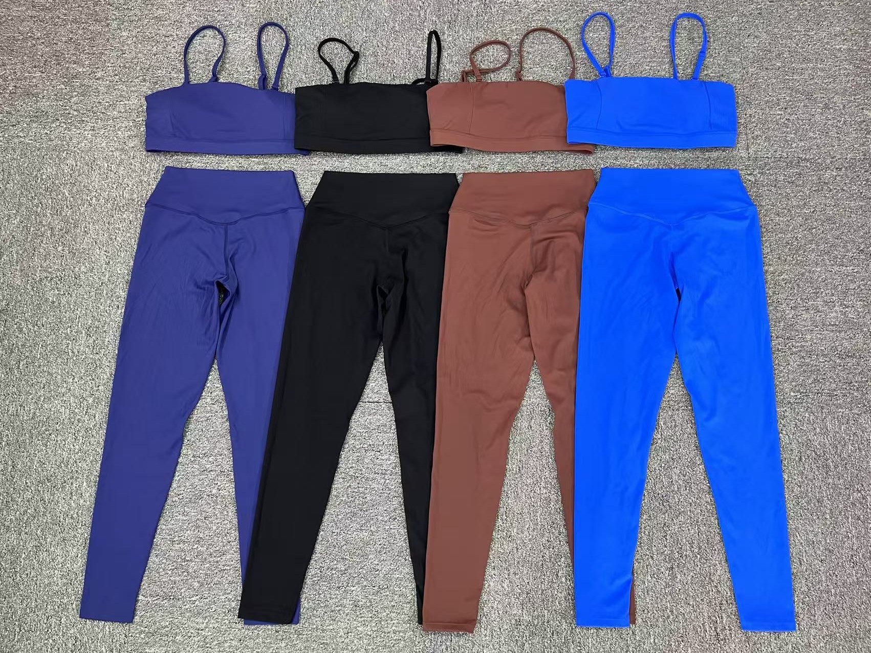 Brushed Tight Backless Sports Bra And Pants Suit  QS31462+13760