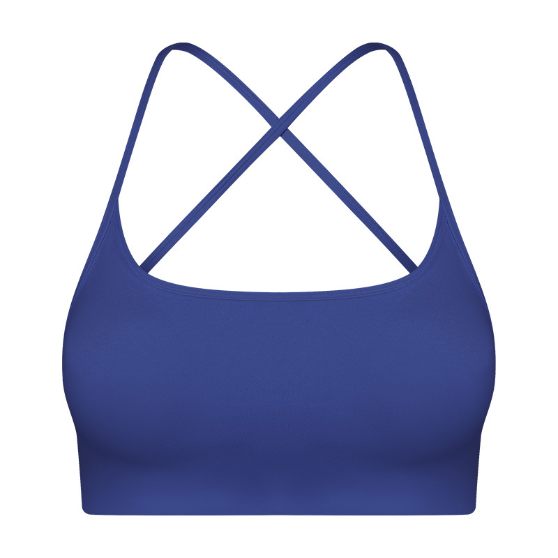 Cross Back Solid Color Yoga Bras DW399