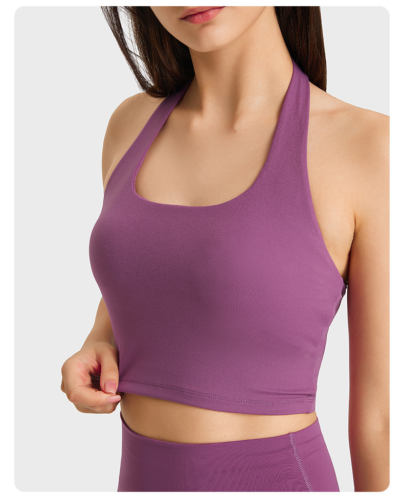 Halter Sexy Solid Color Yoga Bras DT146