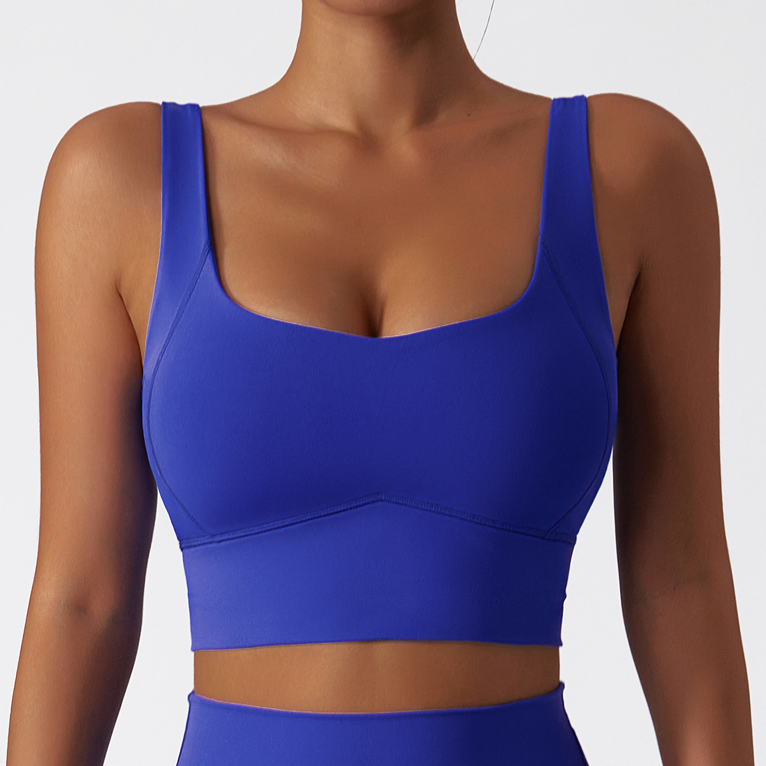 Wide Hem Soft Material Yoga Bra 6425