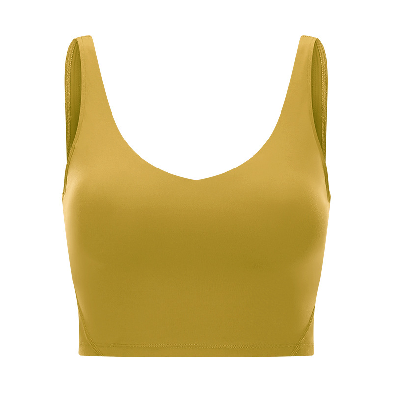 U-neckline Sexy Solid Color Sports Bras S2054