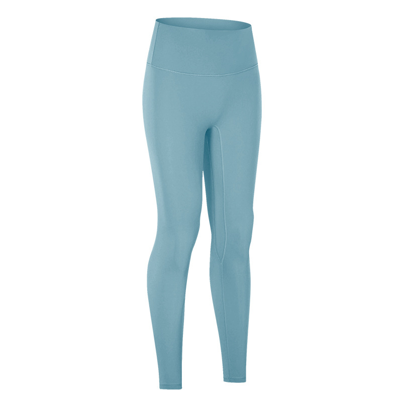 High Waist Solid Color Yoga Leggings with Pockets