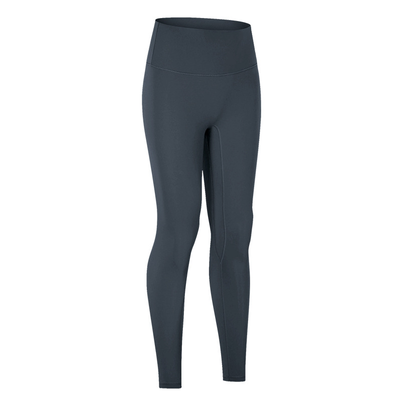 High Waist Solid Color Yoga Leggings with Pockets