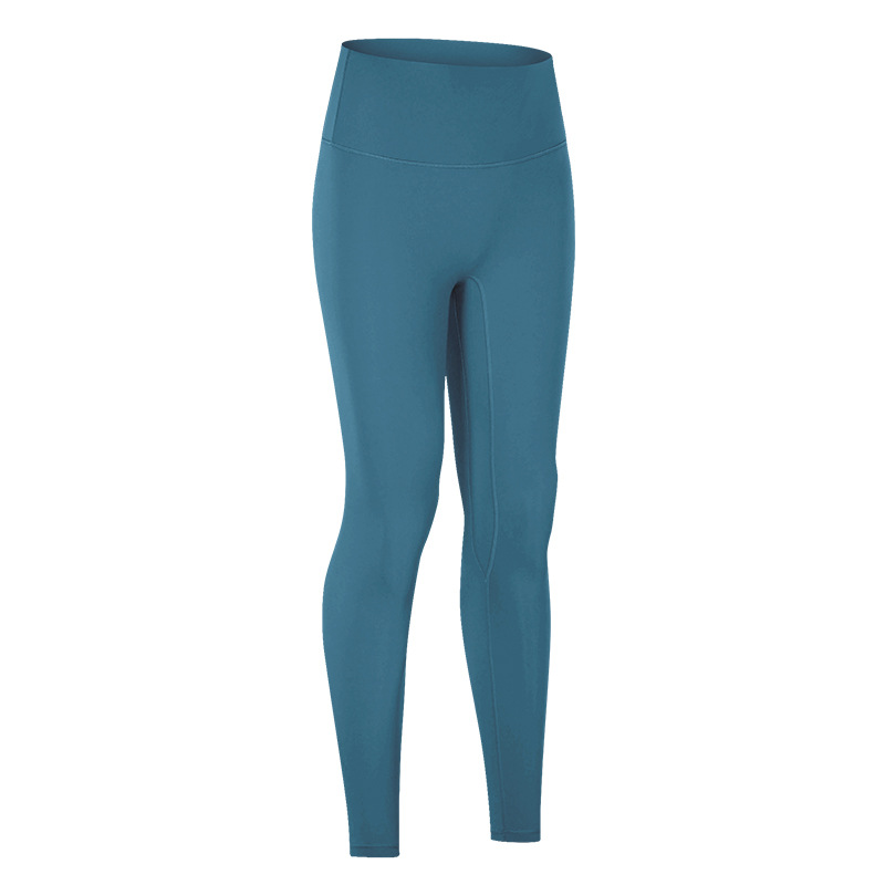 High Waist Solid Color Yoga Leggings with Pockets