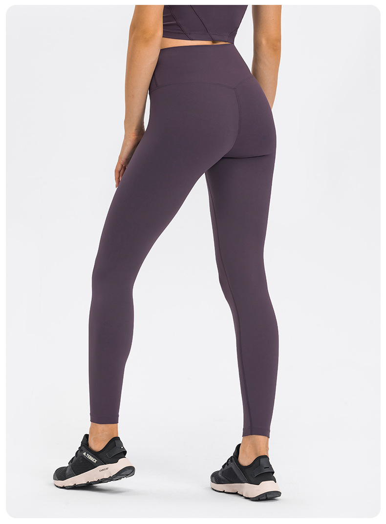 High Waist Tight Solid Color Yoga Leggings