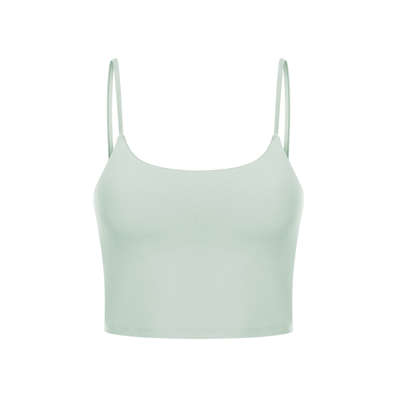 U-neckline Sexy Solid Color Yoga Bras