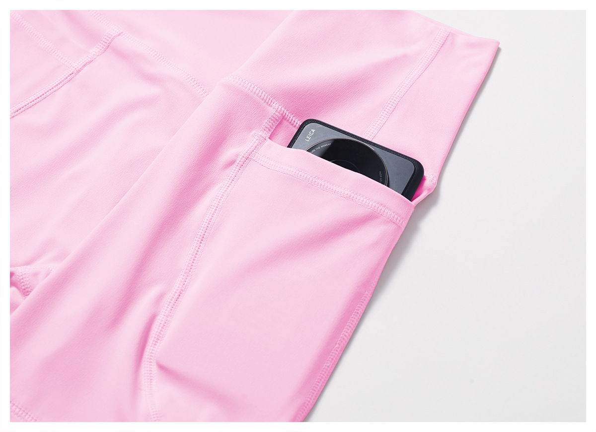 Side Pockests Soft Material Yoga Shorts 6425