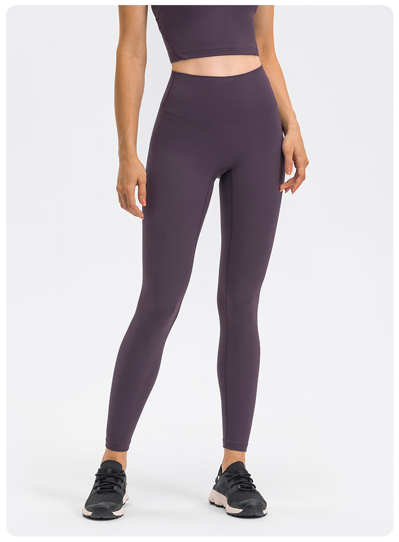 High Waist Tight Solid Color Yoga Leggings