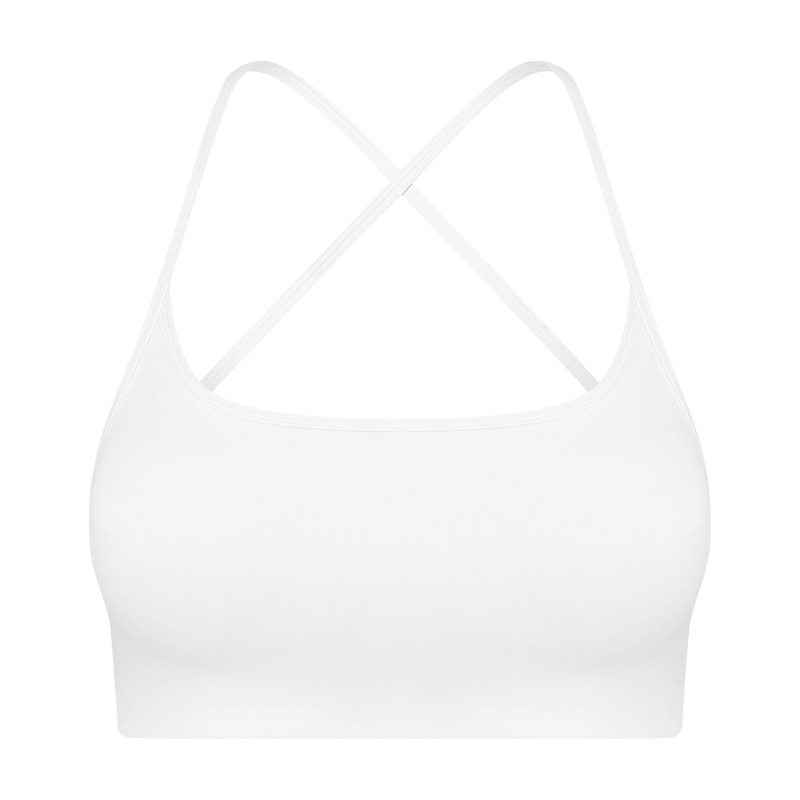 Cross Back Solid Color Yoga Bras DW399