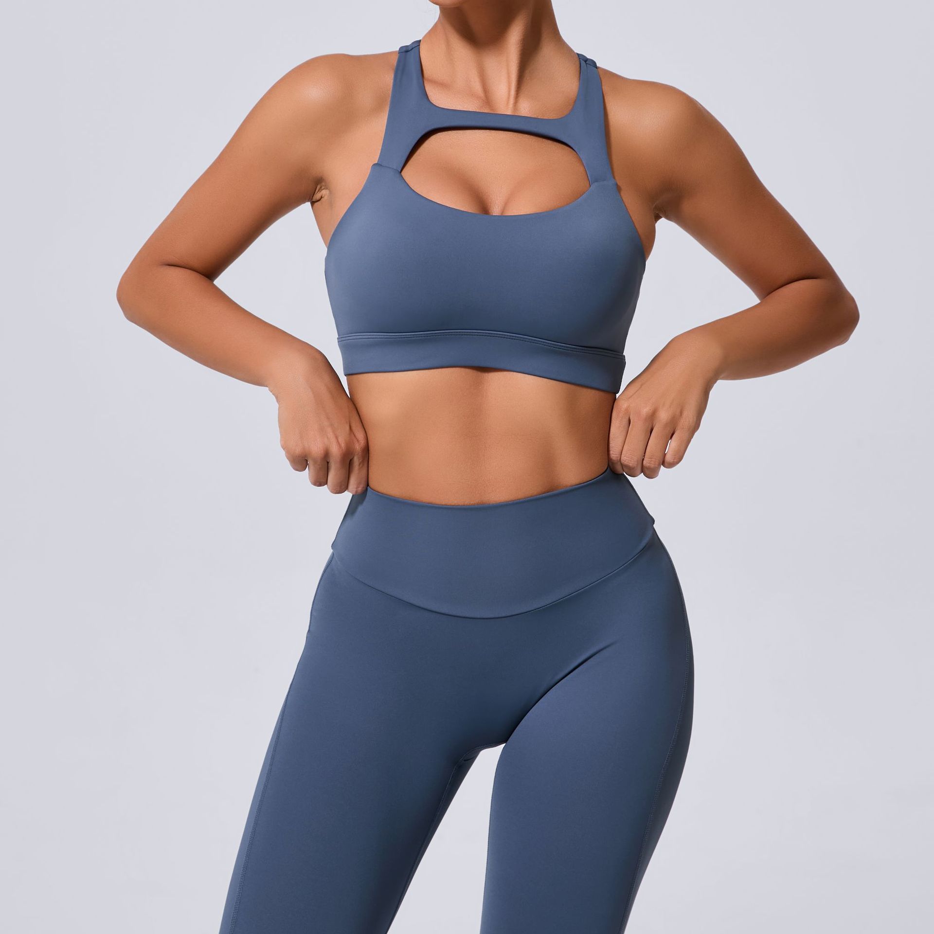 Shockproof Backless Fitness Running Sprots Bra QS59520