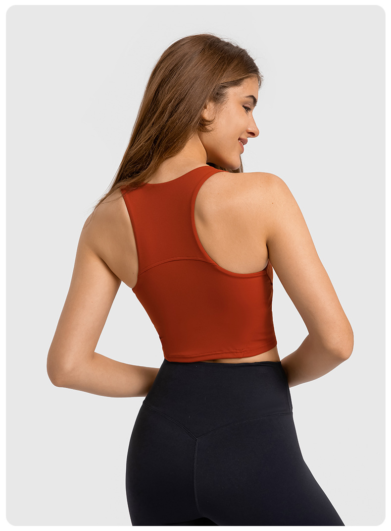 Racer Back Soft Material Yoga Bras