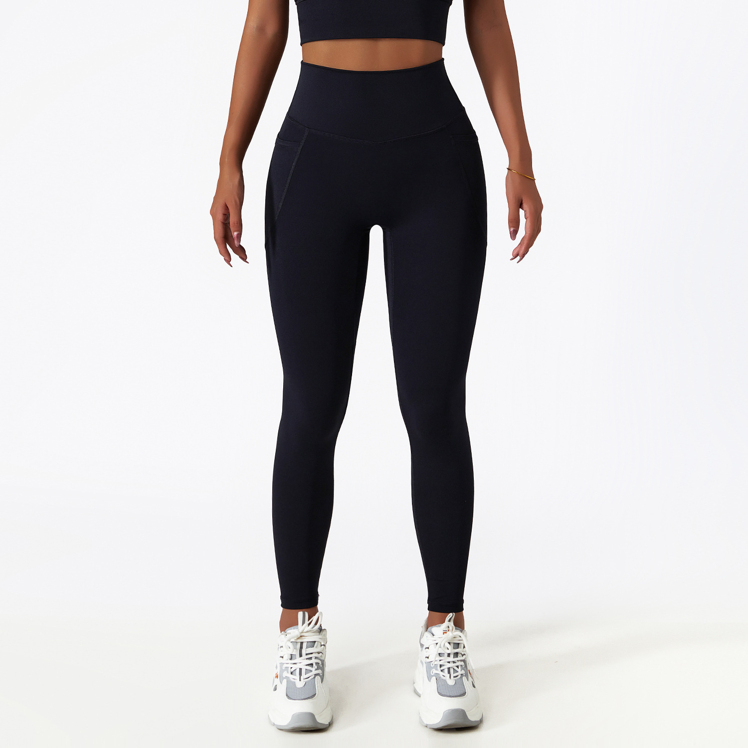Side Pockests Soft Material Yoga Leggings 6425