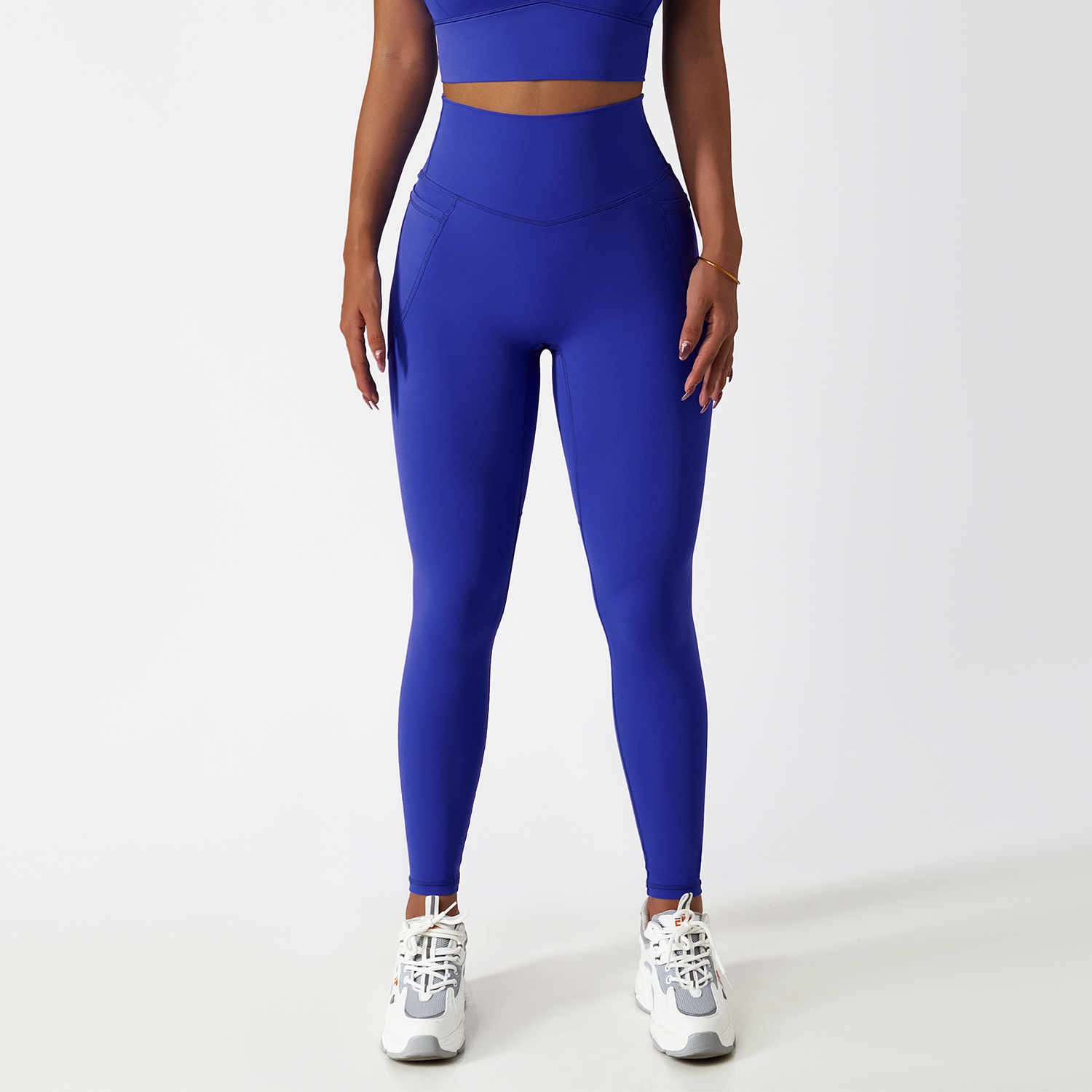 Side Pockests Soft Material Yoga Leggings 6425