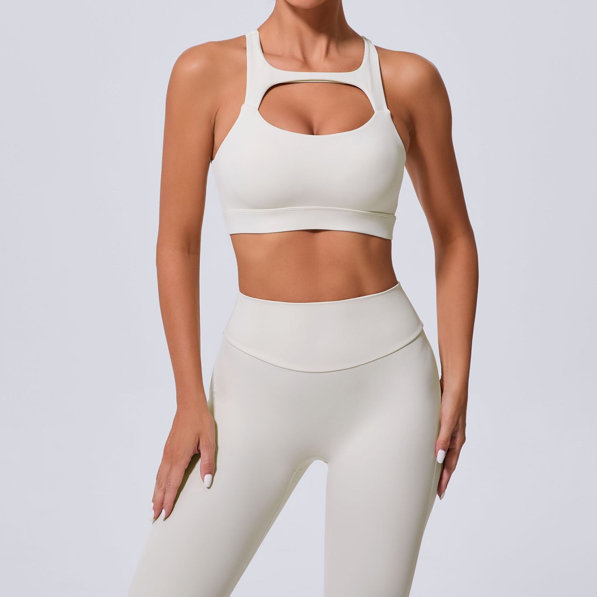 Shockproof Backless Fitness Running Sprots Bra QS59520