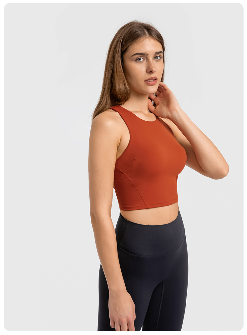 Racer Back Soft Material Yoga Bras