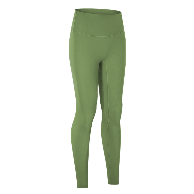 High Waist Solid Color Yoga Leggings with Pockets