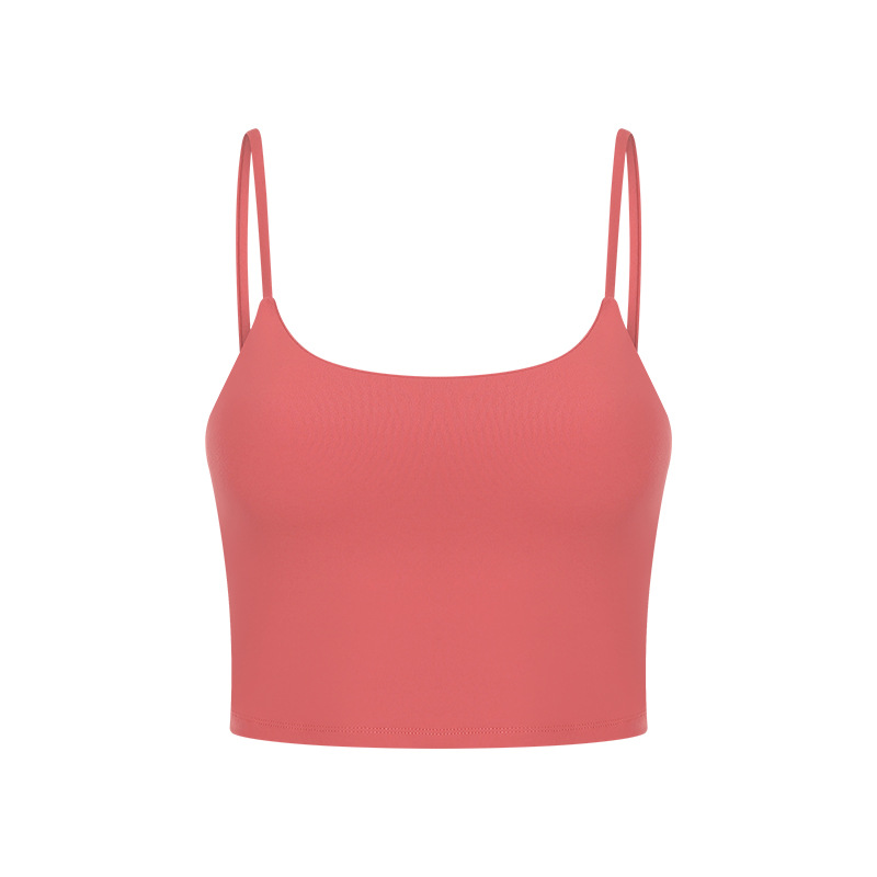 U-neckline Sexy Solid Color Yoga Bras