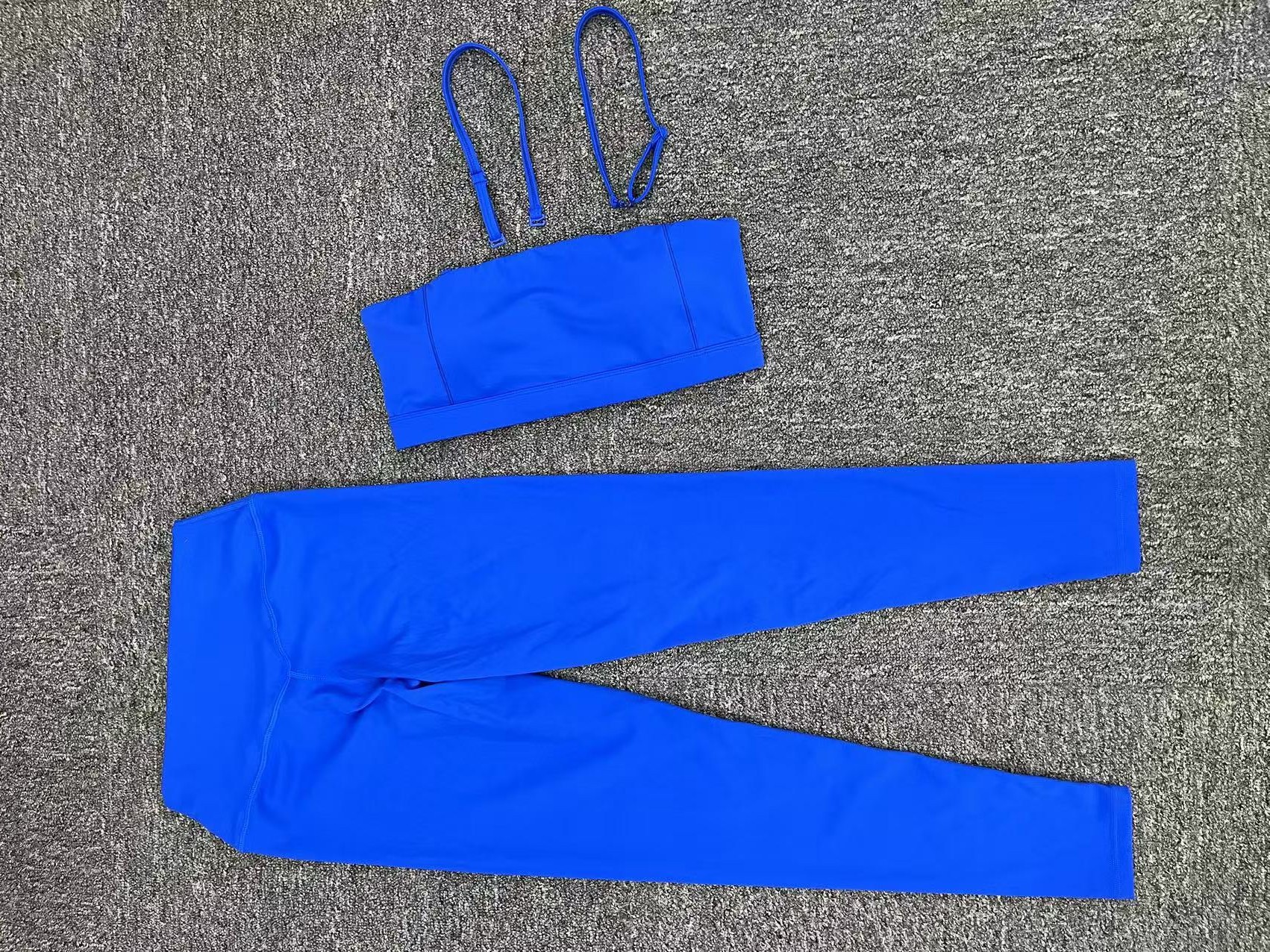 Brushed Tight Backless Sports Bra And Pants Suit  QS31462+13760