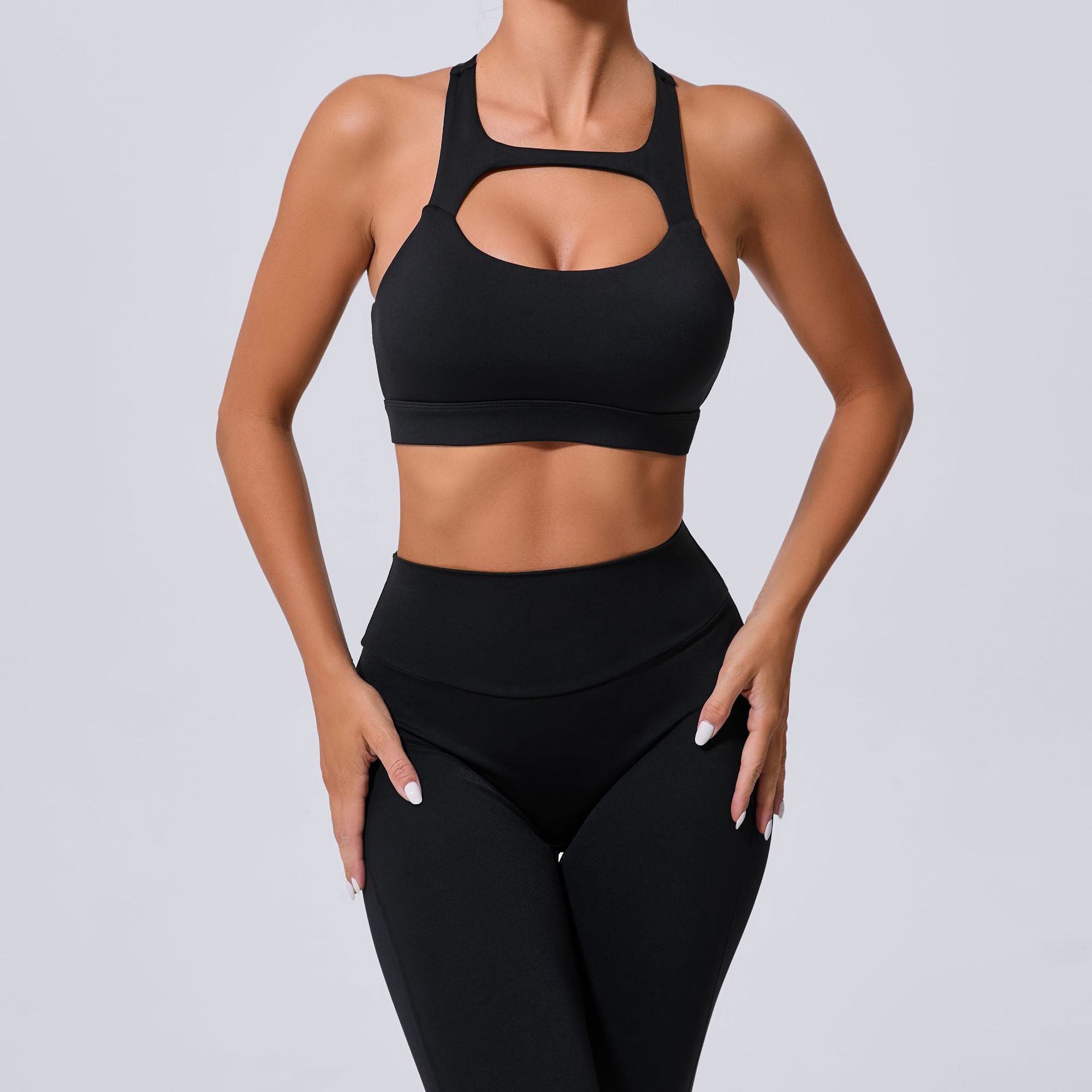 Shockproof Backless Fitness Running Sprots Bra QS59520