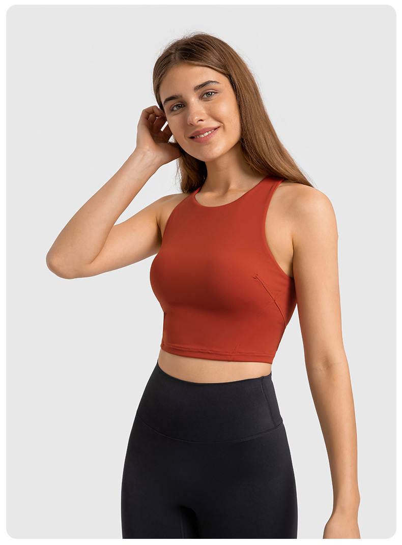 Racer Back Soft Material Yoga Bras