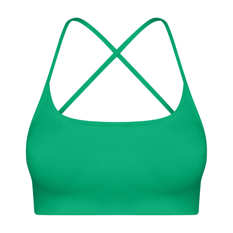 Cross Back Solid Color Yoga Bras DW399