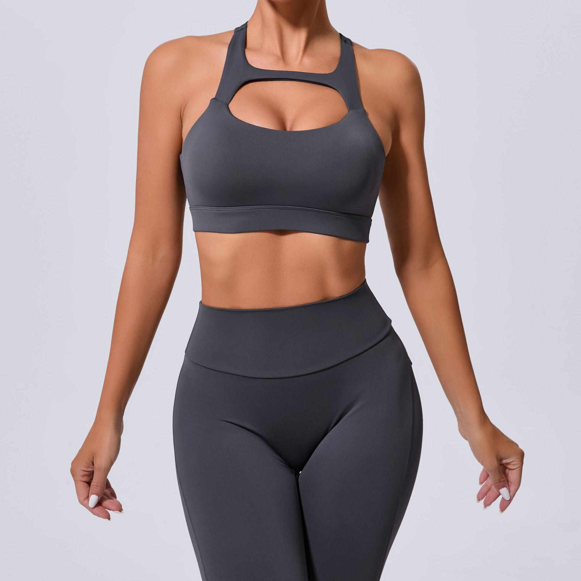 Shockproof Backless Fitness Running Sprots Bra QS59520