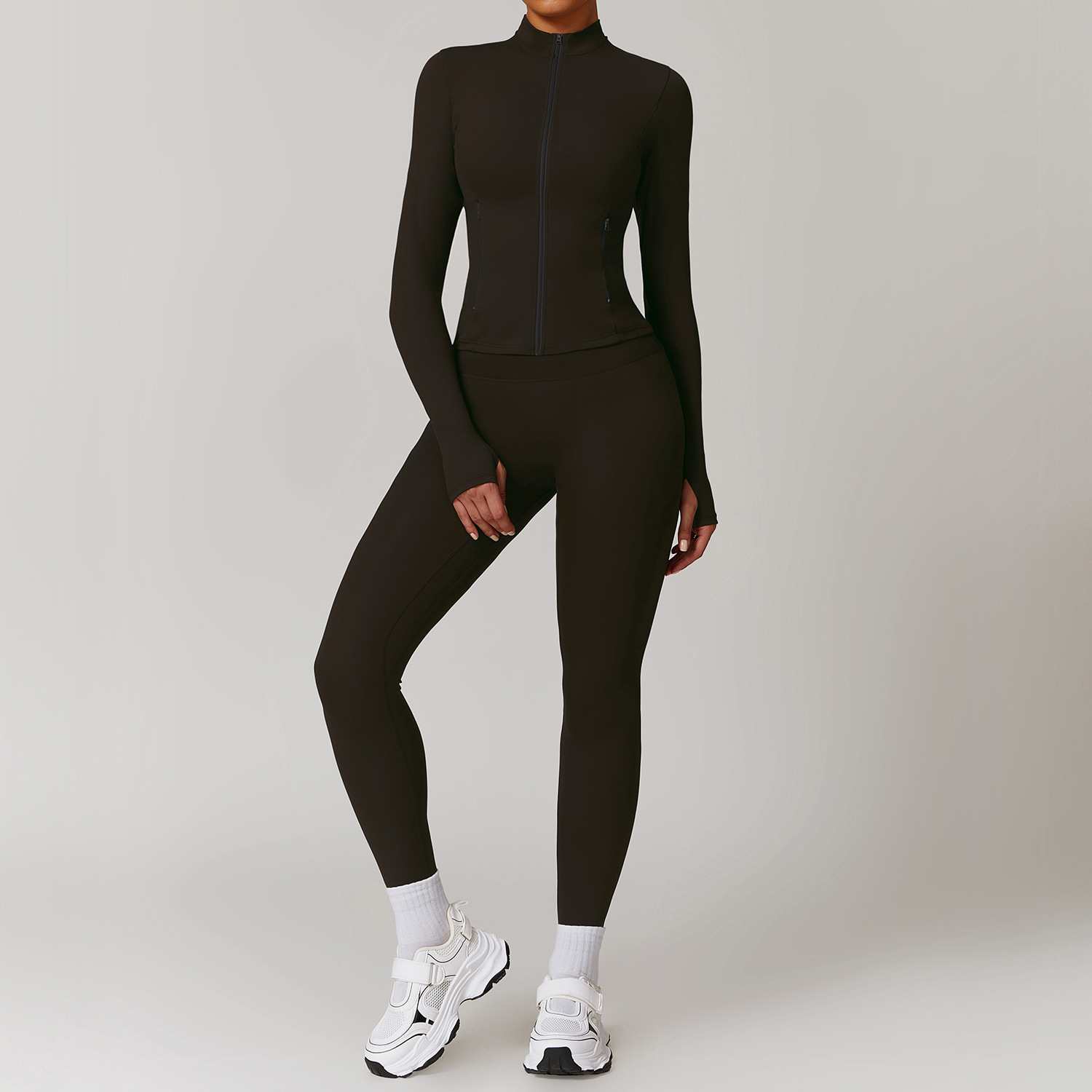 Soft Fabirc Asymmetric Yoga Sets 3 Options 9000