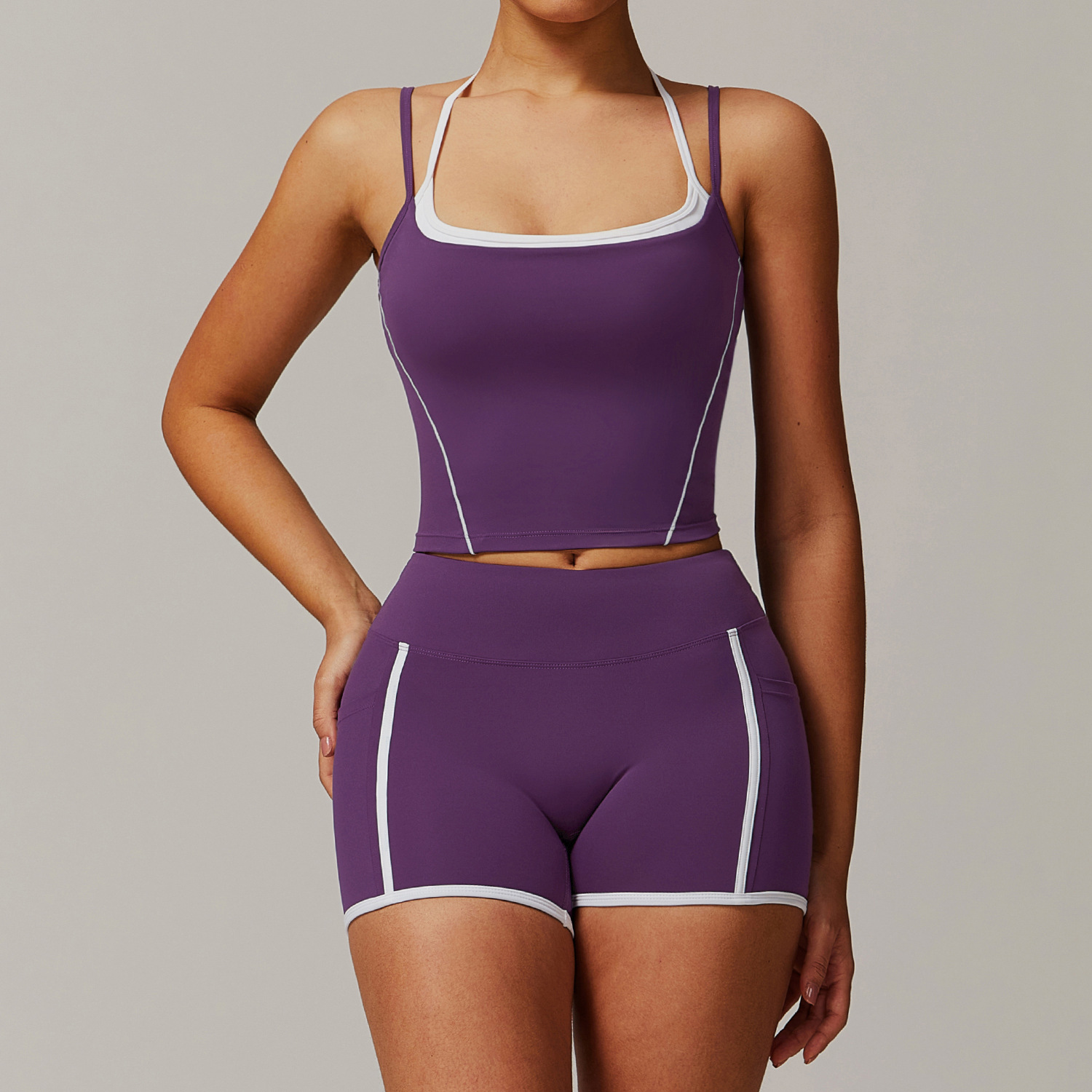 Soft Fabric Sculpted Yoga Sets 3 Options 5009