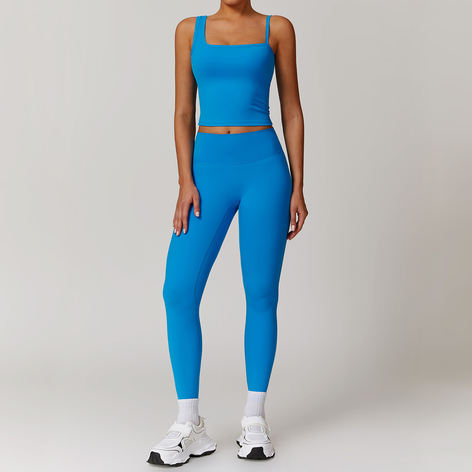 Soft Fabirc Asymmetric Yoga Sets 3 Options 9000
