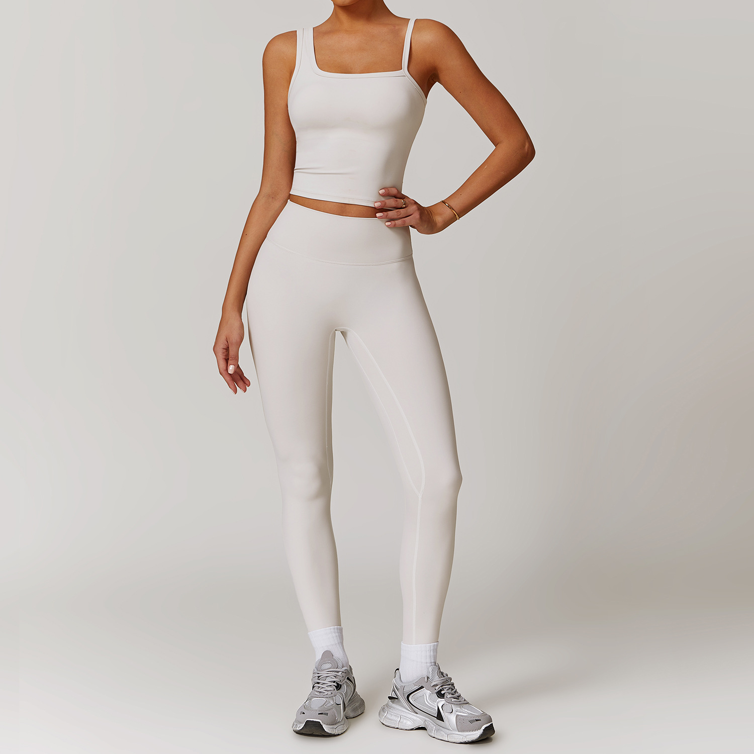 Soft Fabirc Asymmetric Yoga Sets 3 Options 9000