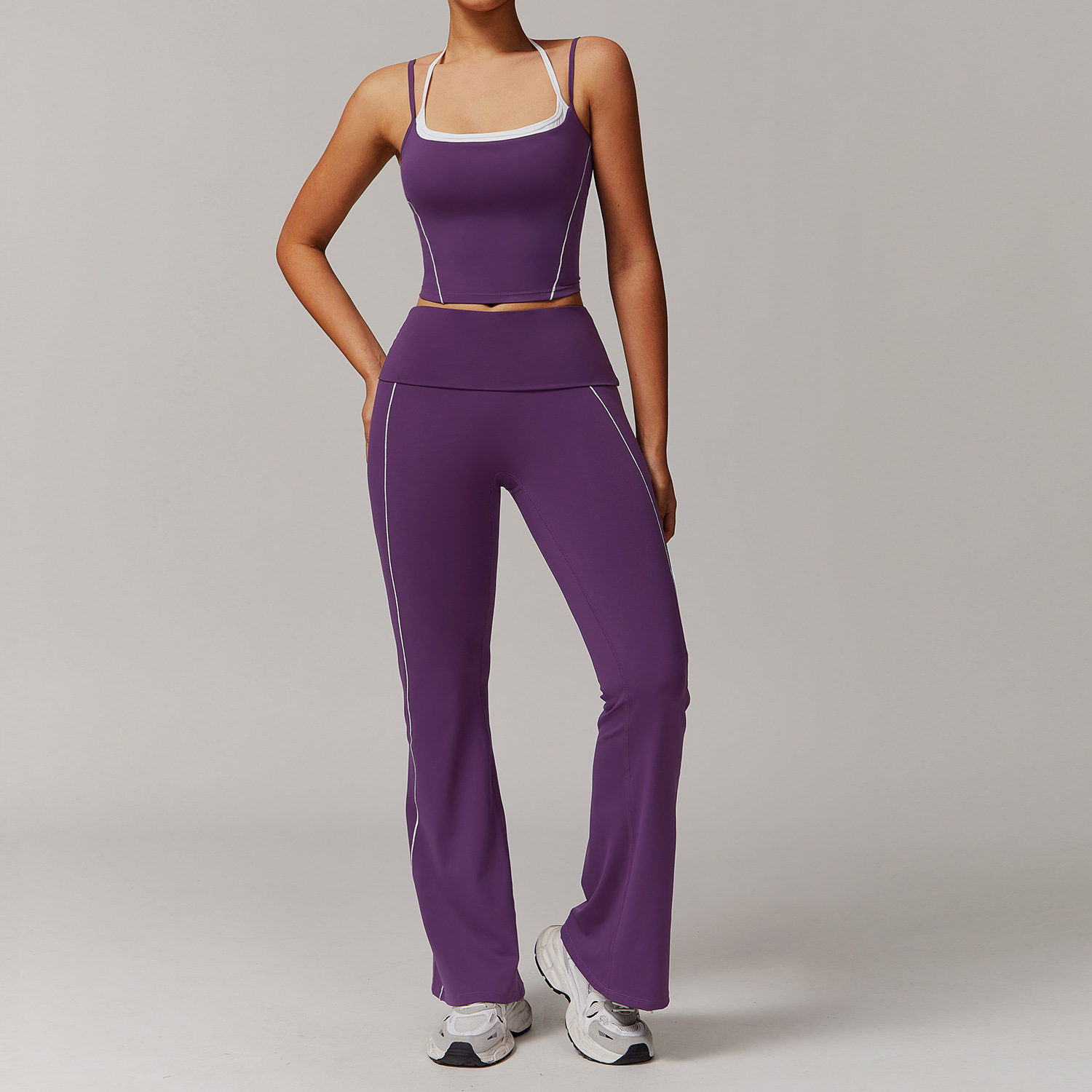 Soft Fabric Sculpted Yoga Sets 3 Options 5009