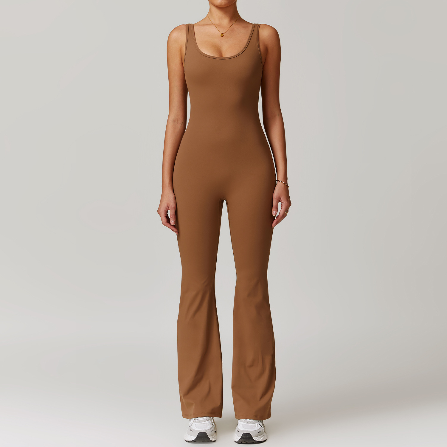 Scrunch Soft Fabric Jumpsuit With Pockects 8902