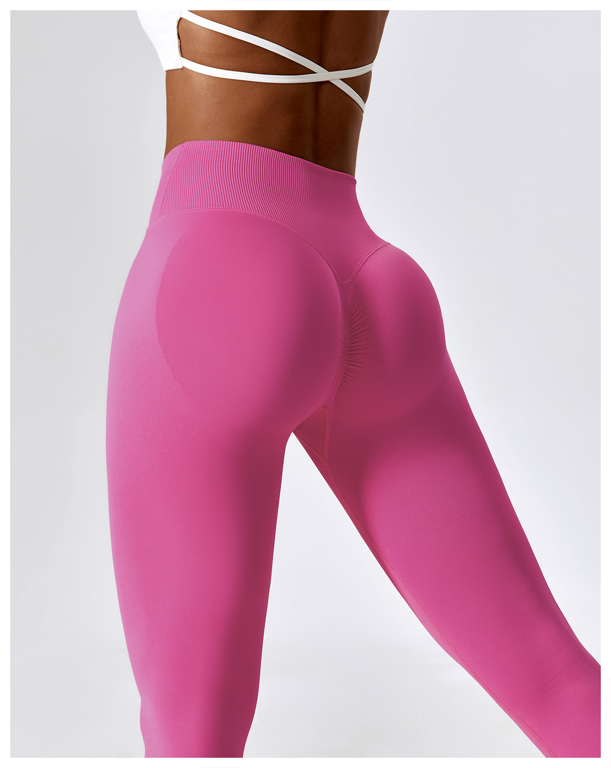 Scrunch Seamless V-Cut Yoga Leggings 4596