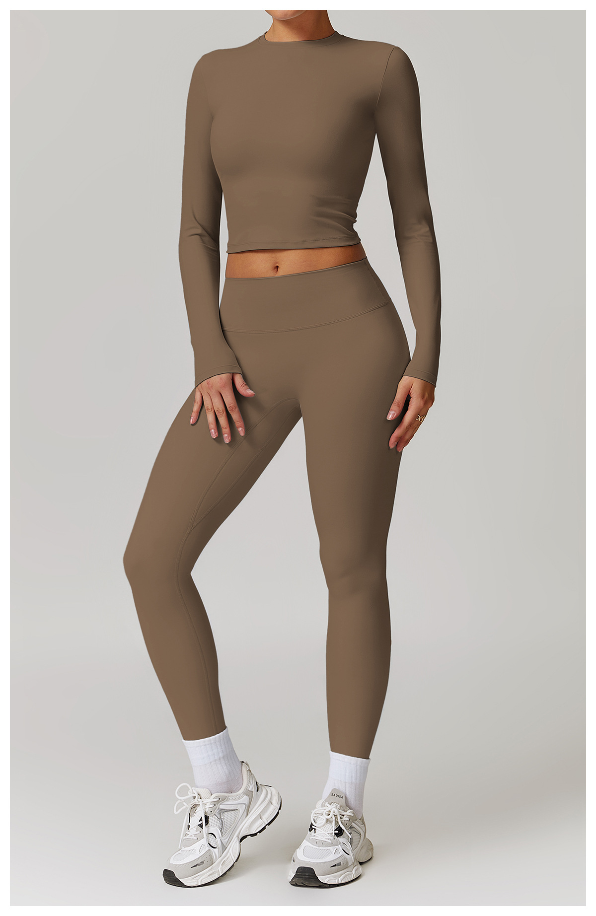 Classic Soft Fabirc Brushed Yoga Sets 2 Options 8886