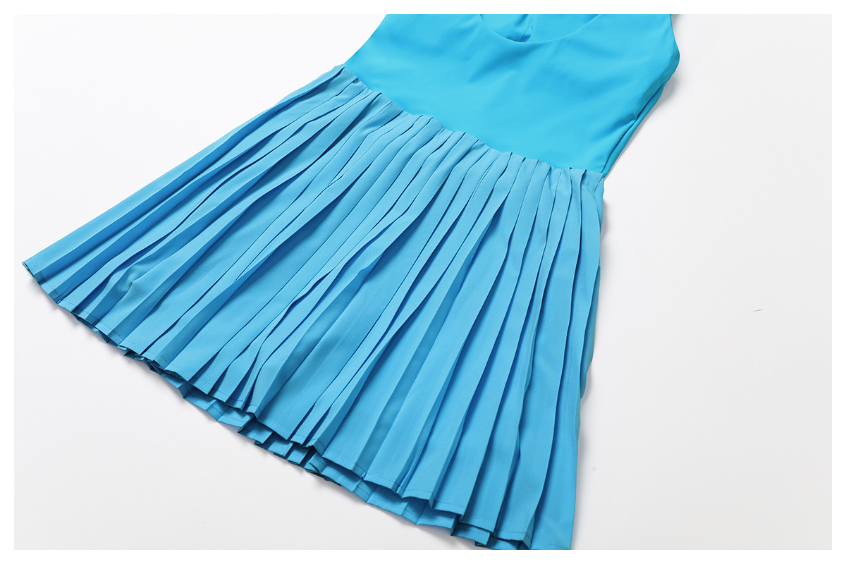 Soft Fabric Pleated Tennis Dress 9141