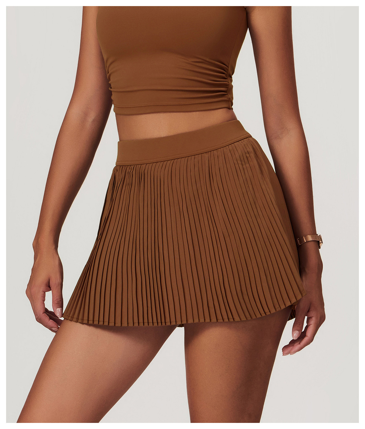 Soft Fabric Pleated Tennis Skirt 8782