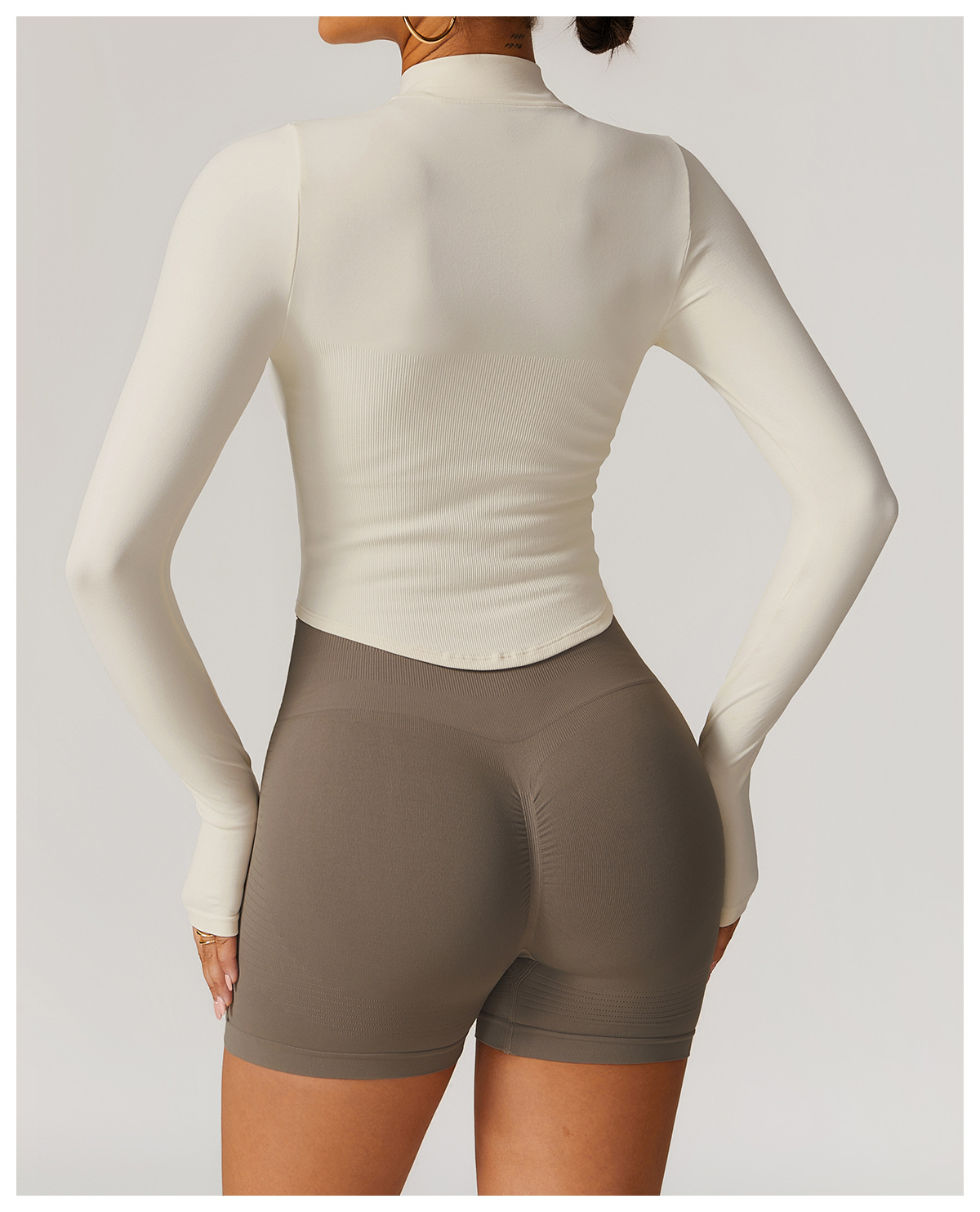 Seamless  Zip Down Yoga Jacket 7725