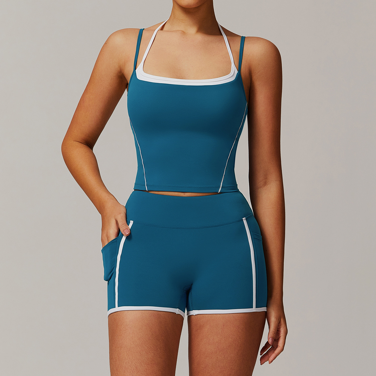 Soft Fabric Sculpted Yoga Sets 3 Options 5009