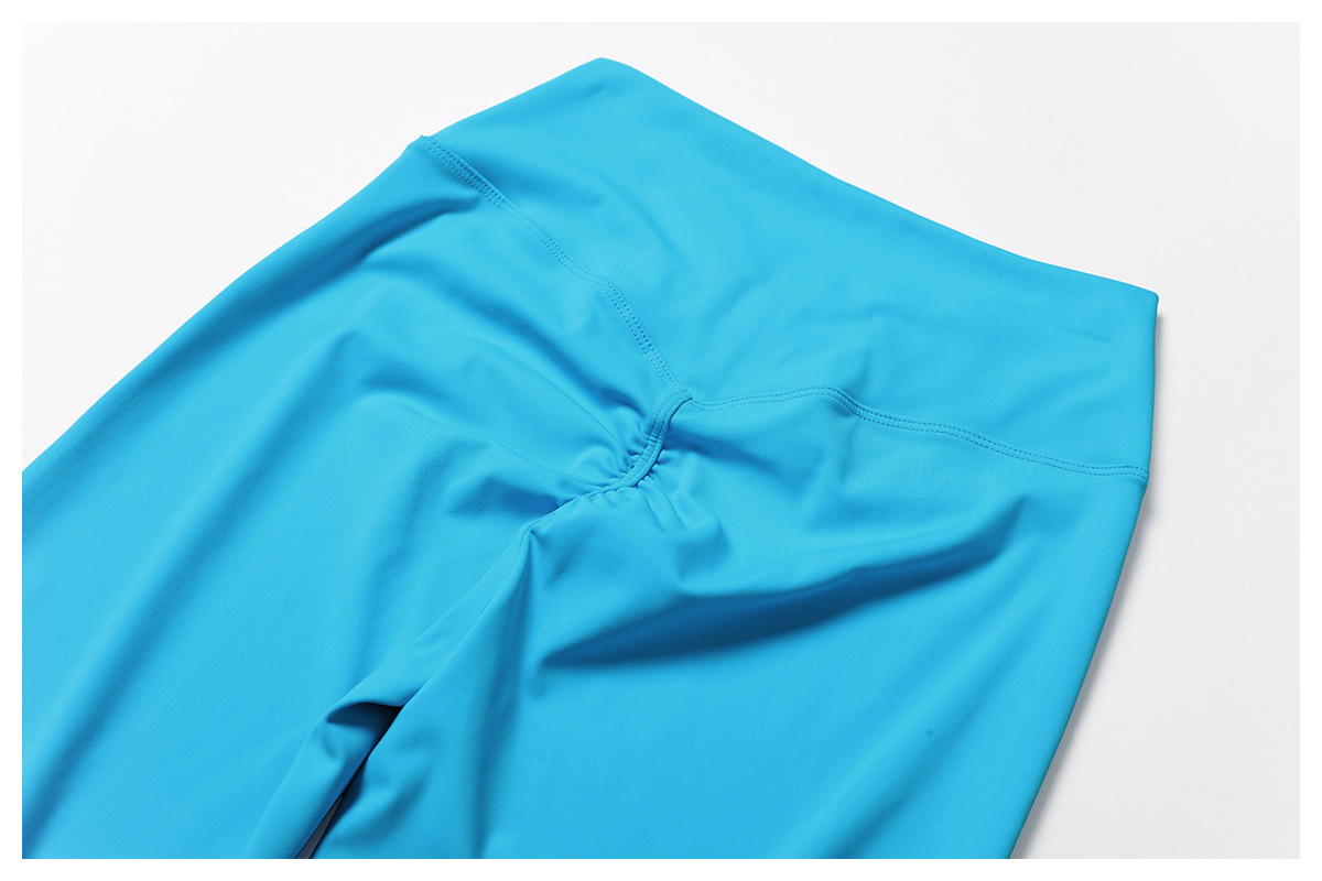 Soft Fabric Twist Pleats Flare Yoga Sets 6 Options 9141