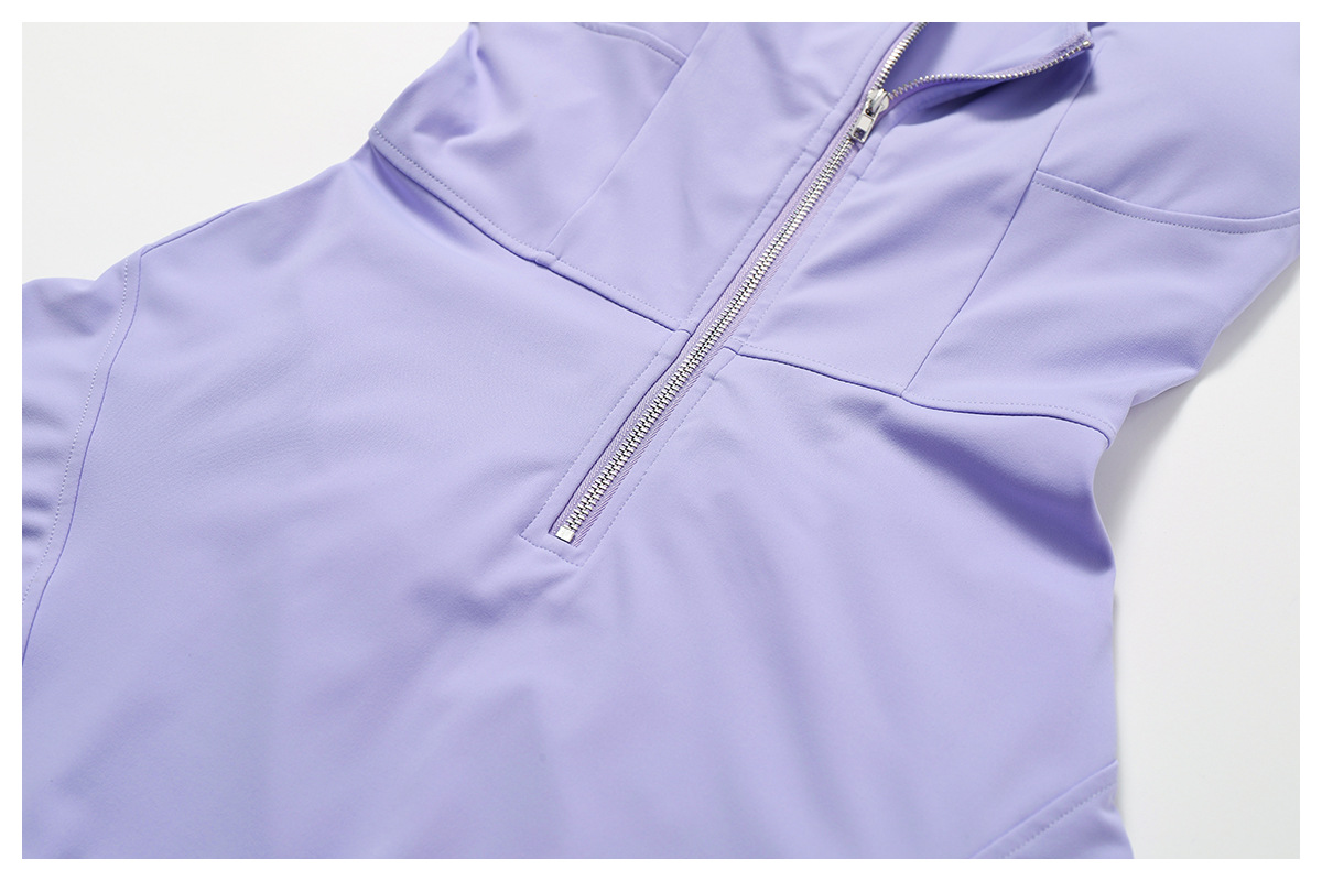 Soft Fabric Zip Down Tennis Dress 8832