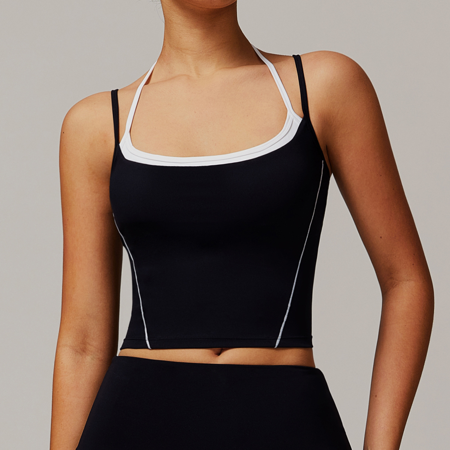 Soft Fabric Sculpted Yoga Vest 5009