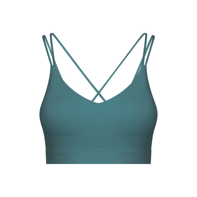 Cross Back Solid Color Yoga Bras DAW032