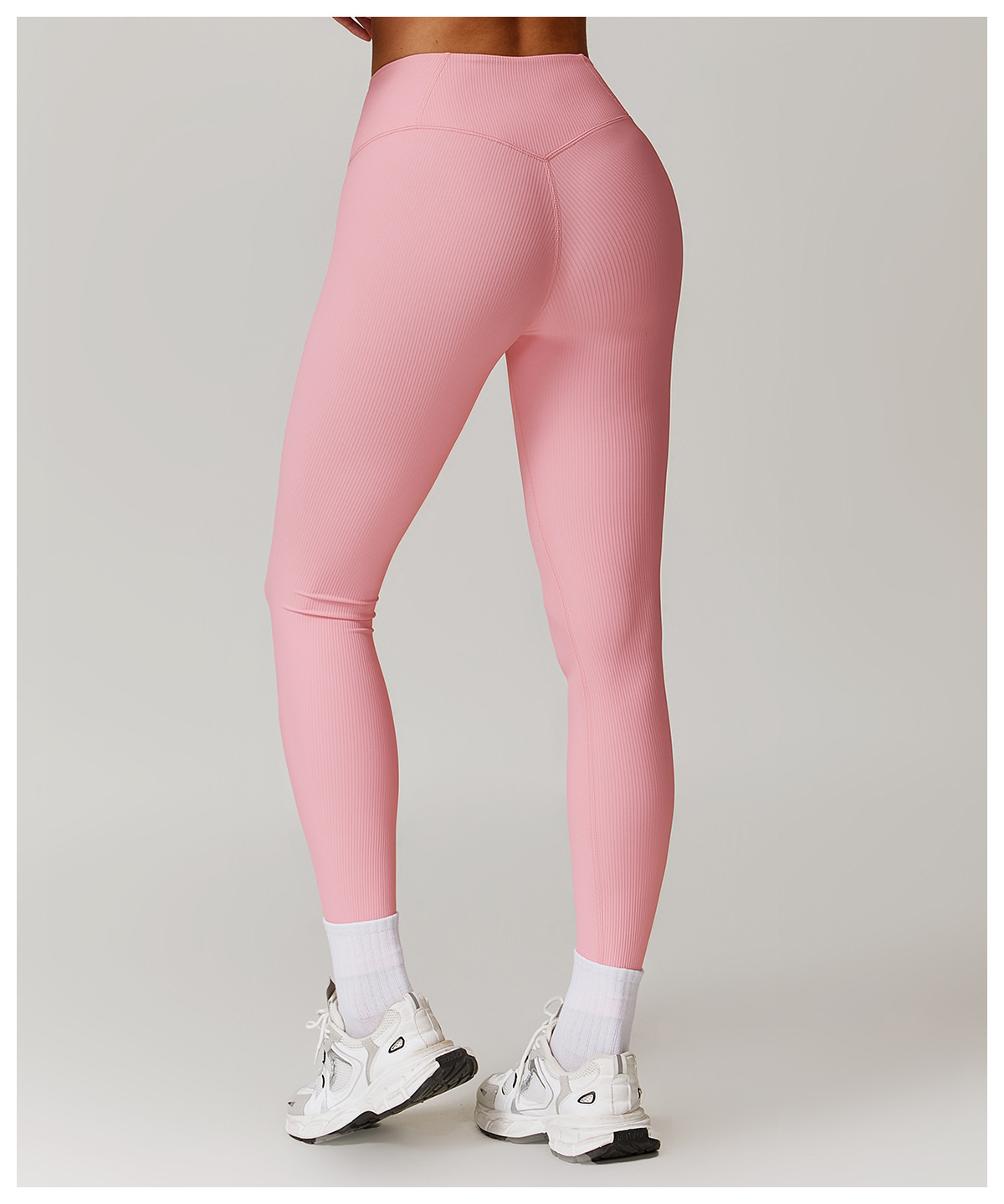 Curve Wasit Ribbed Yoga Leggings 8883
