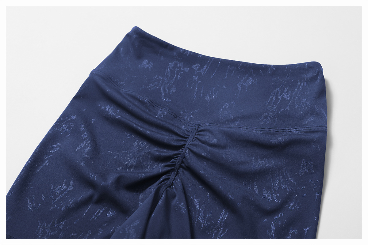 Hot Stamping Soft Fabric Yoga Shorts 9140