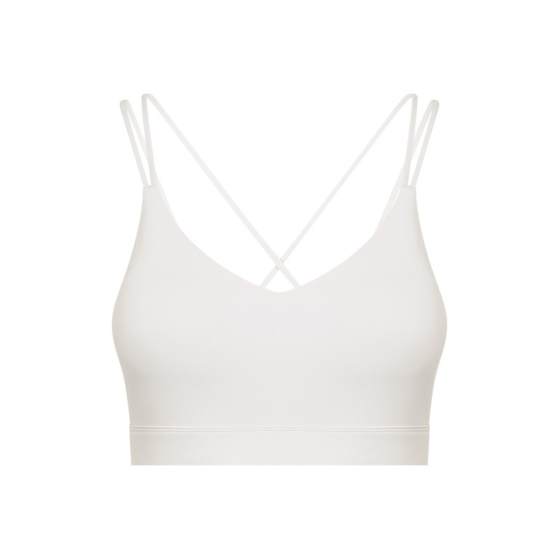 Cross Back Solid Color Yoga Bras DAW032