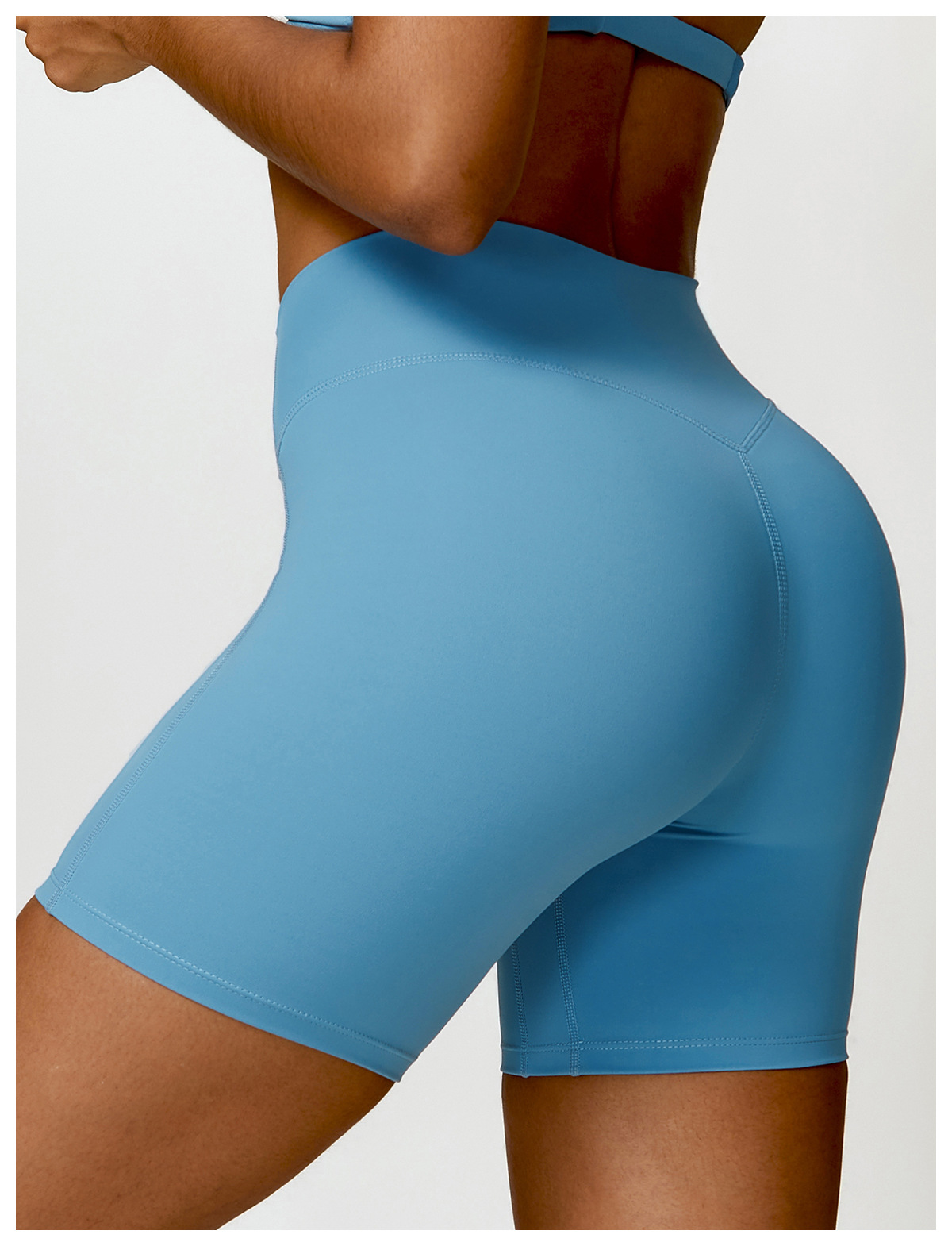 Soft Material Tummy Control Yoga Shorts 8503