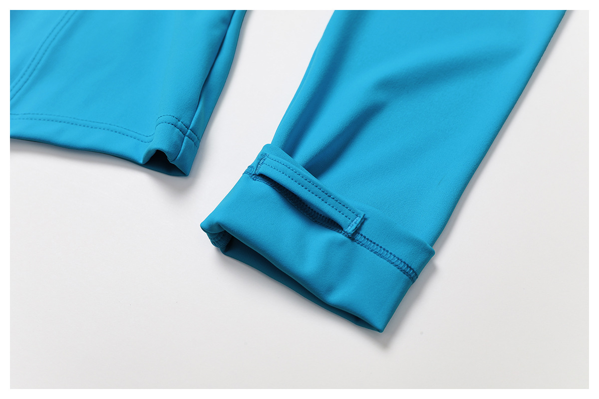 Soft Fabric Long Sleeves Stand Collar Yoga Top 9141