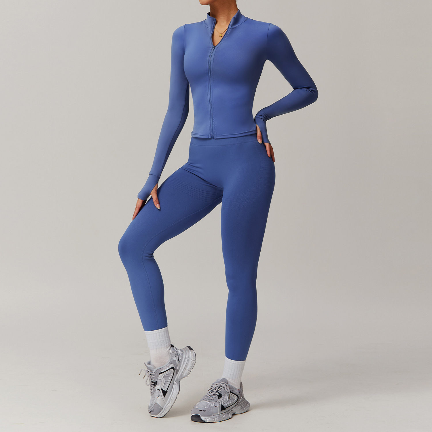 Soft Fabric And Seamless Scrunch Yoga Sets 4001
