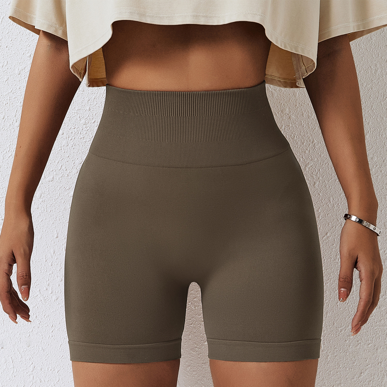 Seamless Butt-Contour Yoga Shorts 6363